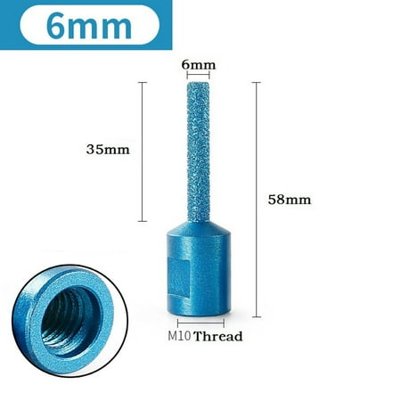 

1PC M10 Thread Vaccum Brazed Diamond Finger Bit Milling Cutter for Ceramic Tile