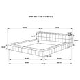 thumbnail image 6 of Trinity Upholstered Eastern King Platform Bed Green, 6 of 6