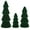 Woven Green, variant on Ayieyill 3pcs Tabletop Christmas Tree Velvet Woven Resin Christmas Trees for Christmas Decor Indoor, Christmas Table Decor, Green