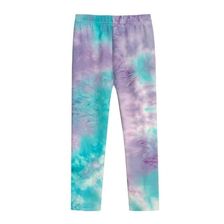 

Toddler Girls Leggings Little/Big Girls Footless Yoga Pants Legging Kids Tie-dye Leggings 1-11 Years