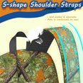 thumbnail image 5 of Camo and Oak Green Pattern 17" Waterproof Oxford School Backpacks for Teens, S-Shape Padded Straps, for School, Travel, Hiking, Camping, 5 of 5