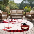 thumbnail image 5 of Valentine's Day Washable Area Rug&nbsp;6 ft Love Heart Tree Red Lips Rose Dwarf Soft Round&nbsp;Rugs for Living Room, Non Slip Carpet for Bedroom&nbsp;Entryway Dining Room, 5 of 9