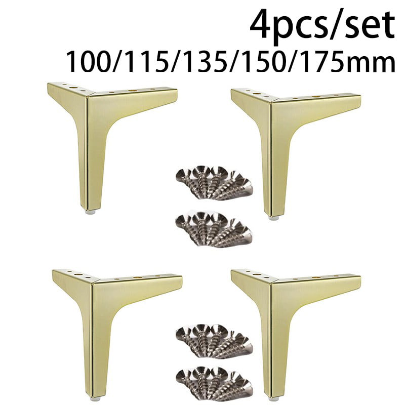 Furniture Legs Chair Feet Cupboard Sofa Cabinet With Screws 100/115/135/150mm 