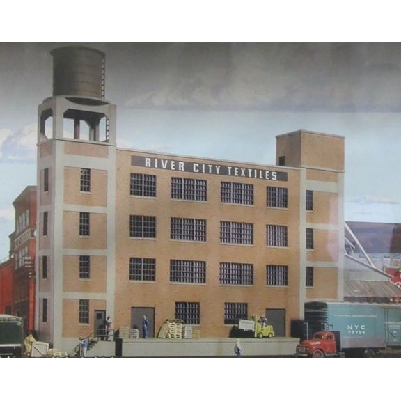 Walthers Cornerstone HO Scale Building/Structure Kit River City Textiles