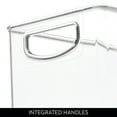 thumbnail image 2 of iDesign Plastic Stackable Pantry Bin with Handles, Set of 2, Clear, Made in USA, 2 of 7