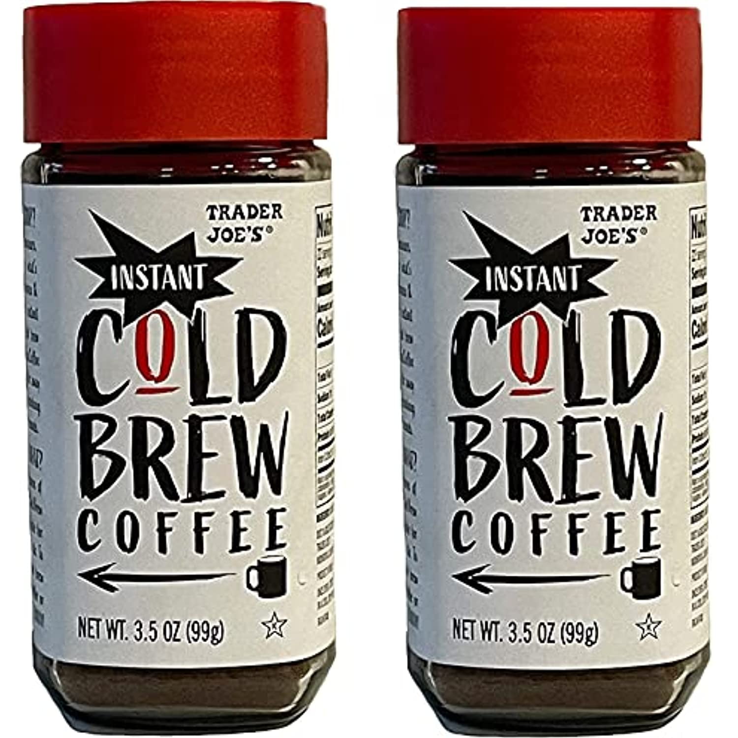 TJ Instant Cold Brew Coffee 100 Arabica Beans (2 Pack)
