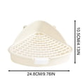 thumbnail image 3 of 4 Pcs Triangle Rabbit Litter Box, Corner Pet Toilet for Small Animals, Easy Clean Cage Potty Trainer for Rabbits, Guinea Pigs, Hamsters, Chinchillas, Ferrets, Gerbils for Indoor Cage Use, 3 of 7
