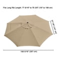 thumbnail image 3 of Yescom 13 Ft Patio Umbrella Replacement Canopy Market Table Top Outdoor Beach Garden, 3 of 9