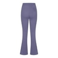 thumbnail image 7 of Pxkloy Wide Leg Pants for Women Work Business Casual High Waisted Dressy Pants Slim Fit Trousers Office Slacks with Pockets Purple,S, 7 of 7