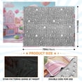 thumbnail image 4 of 70x55 Inches Glow in The Dark Blanket Cozy Throw Camping Blankets for Home and Outdoor Use Pink Cartoon City Street, 4 of 8