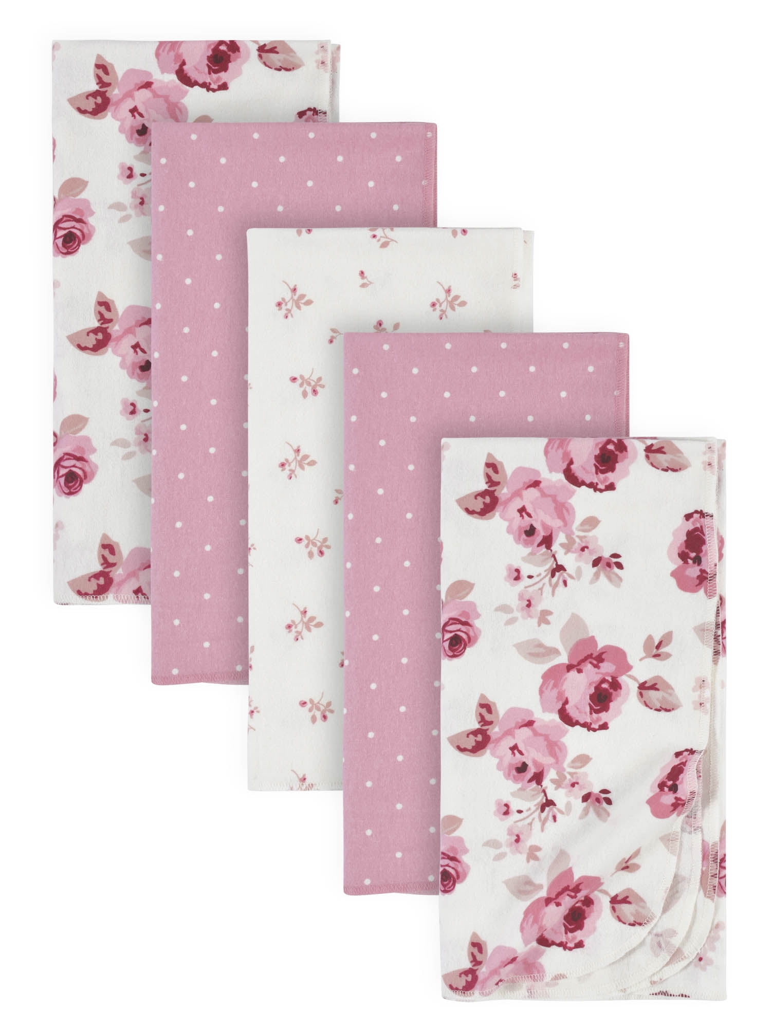 Gray Hearts Flannel Receiving Blanket 30x30 Jojos Boutique Pink 
