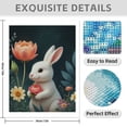 thumbnail image 3 of Diamond Art Kit for Adults, Cute Bunny White Print No.276 Diamond Painting for Adults Beginners, 5D DIY Diamond Art Painting Kits, Colorful Diamond Painting Craft for Home Decor 12x16, 3 of 7