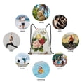 thumbnail image 6 of Daiia Vintage Bike Flower Butterfly Pattern Drawstring Backpack, Gym Bag, Lightweight Backpack, Water-Resistant Bag Travel Sports Backpack, Fitness Bag, Yoga Bag-Small, 6 of 6