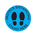 thumbnail image 1 of homeholiday Keep Distance Floor Sticker Public Space Social Distancing Mark Floor Non-slip Decals Round, 1 of 7