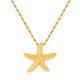 thumbnail image 1 of Collar ENSKEFEN Estrella de Mar Dorada Colgante de 3.7 cm Cadena Ajustable, 1 of 7