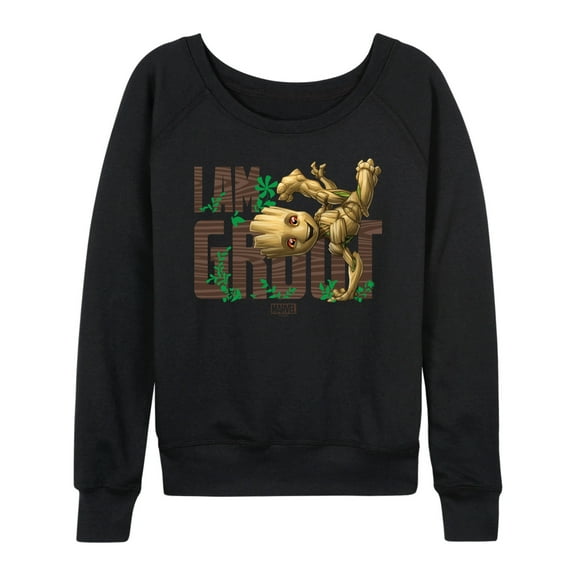Marvel Guardians of the Galaxy - I Am Groot - Women's French Terry Pullover Sweatshirt
