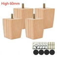 thumbnail image 3 of HOTBEST 4 X Solid Wood Furniture Feets Sofa Cabinets Beds Leg Square Legs for Settee Table Home Furniture Accessories 60/100/150mm, 3 of 6