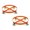 Orange, variant on 55 Gallon Drum Dolly, 1000 LBS Heavy Duty Steel Barrel Dolly with 4 Swivel Brake Casters, 24 Inch Inner Diameter Blue Drum Mover for Warehouse, Garage and Outdoor Use