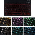thumbnail image 4 of Wisewang Étui de Protection Amovible pour Clavier Sans Fil avec Support LED pour Tablette, 4 of 6