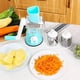thumbnail image 2 of Accesorio de almacenamiento de cocina azul, triturador de cocina para el hogar, manivela manual, cortador de verduras, cilindro de manivela multifuncional, 2 of 5