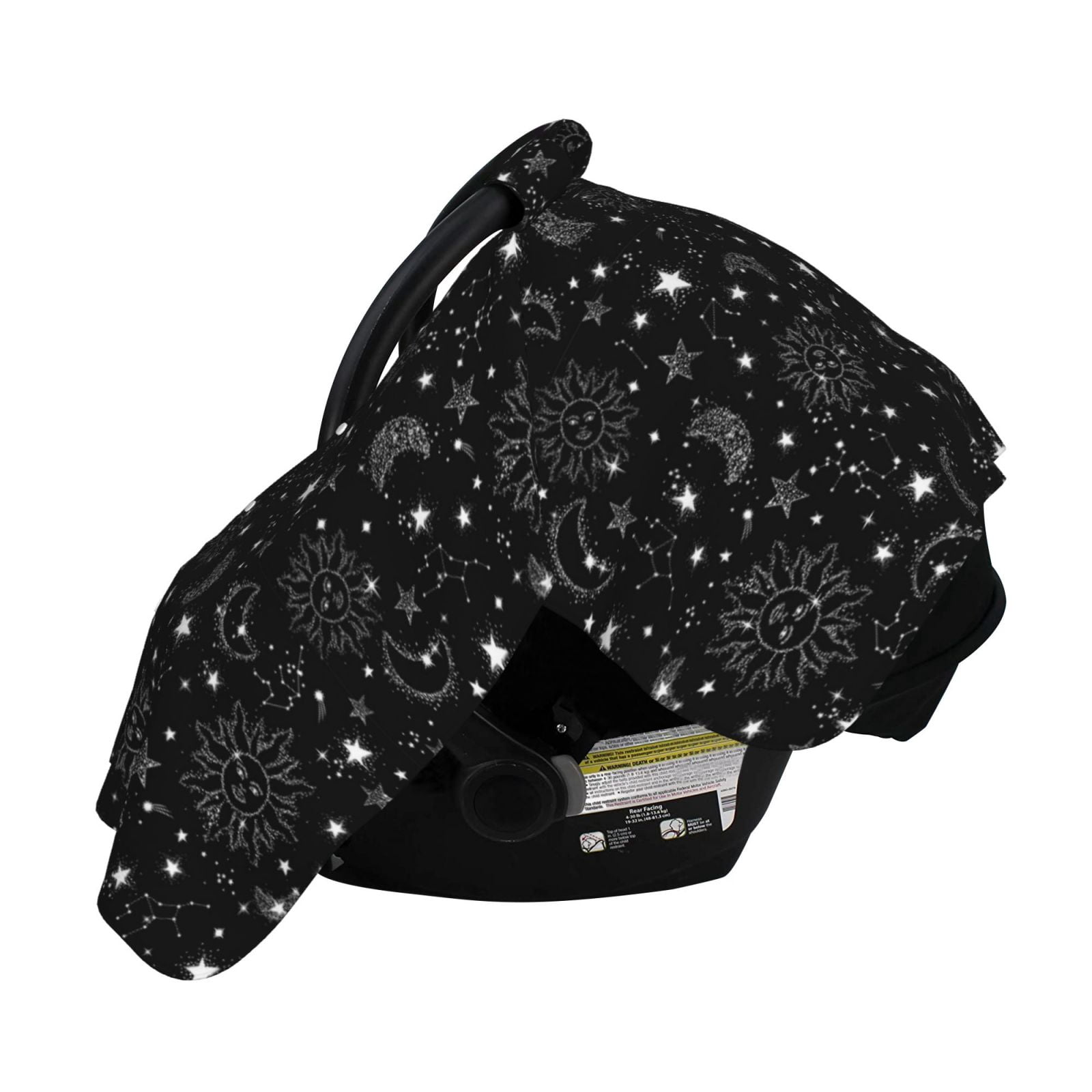 Naloa Space Galaxy Baby Car Seat Cover, Breathable Baby Carrier Cover, Multiuse Baby Carrier Cover & Nursing Breastfeeding Cover