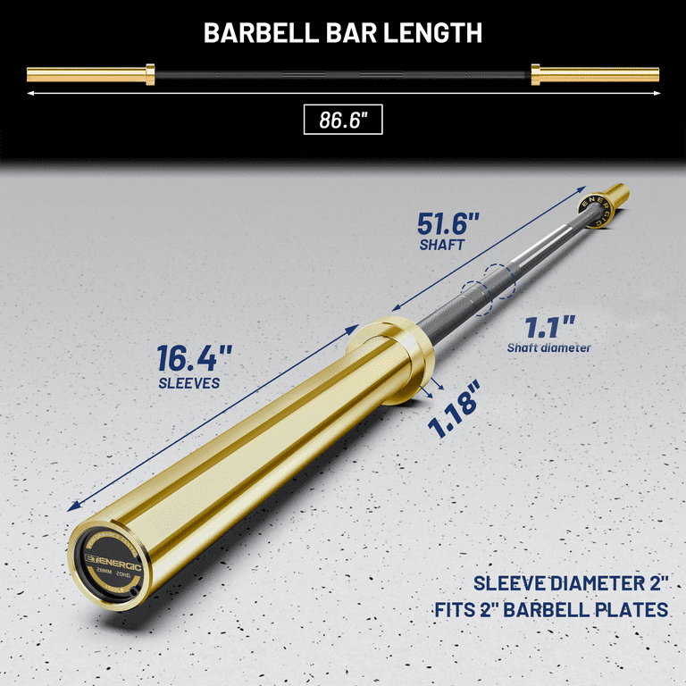 Gold olympic barbell sale