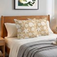 thumbnail image 6 of Pillow Covers 16x16 Set of 2, Starfish Khaki Coastal Throw Pillow Covers Decorative Couch Cushion Cover, Summer Nautical Shell Beach Microfiber Soft Square Pillowcases for Bedroom Living Room Sofa, 6 of 9