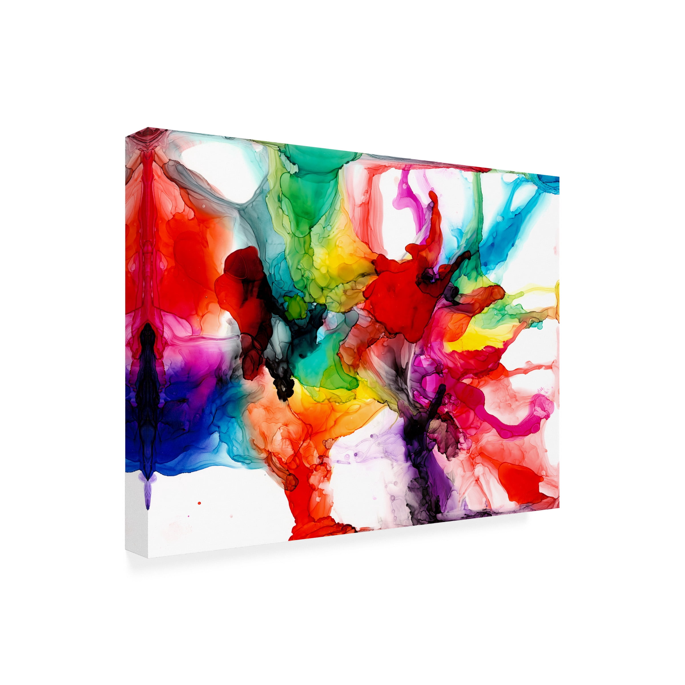 Jennifer Goldberger 'Jeweltone Prism II' Canvas Art