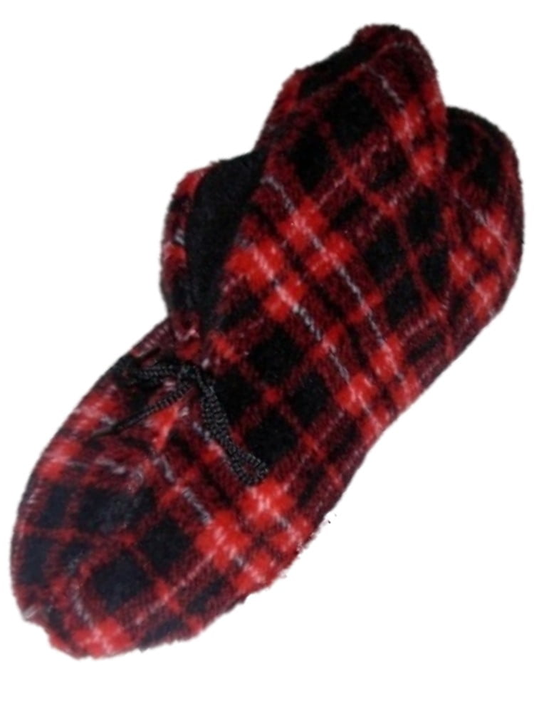 plaid booties