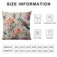 thumbnail image 6 of Heduofu Pillow Covers Pillowcase Decorative Pillows case Throw Pillow Covers Sofa Cover for Couch Sofa Bedroom Car Living Room Flower Covers White, 6 of 6