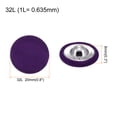 thumbnail image 2 of Uxcell 10pcs 32L Fabric Cloth Covered Button 20mm Round Metal Sewing Buttons for Suits Dress Blouses, Purple, 2 of 6