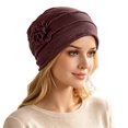 thumbnail image 3 of Chemo Turban for Women Headwear Soft Cancer Head Scarf Hats Beanie Elastic Hair Wraps, 3 of 5