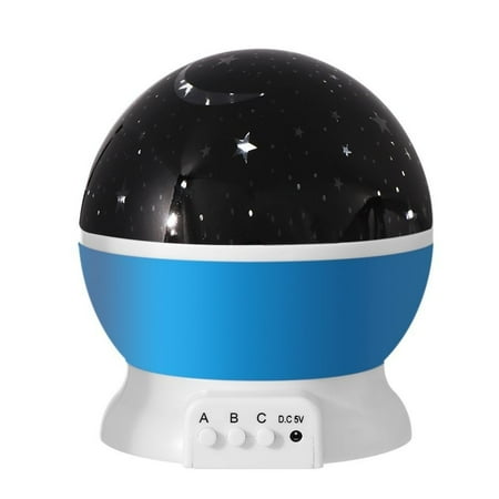 

Kids Ceiling Sky Star Home Decoration Projector Lamp Rotation LED Night Light Baby Bedroom Gift BLUE