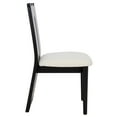 thumbnail image 6 of Safavieh Kieran Modern Wood Dining Side Chairs, Cream / Black, 6 of 8