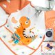 thumbnail image 4 of 5 baberos de manga larga para bebés y niños pequeños, babero de manga impermeable con bolsillo de gran capacidad, regalo para bebés de 6 a 36 meses, 4 of 4
