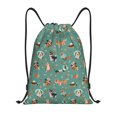 thumbnail image 1 of Xecao Veterinary Clinics Pattern Sports Drawstring Backpack - String Swim Gym Bag with Wet Proof Pocket for Women&Men-Small, 1 of 6