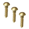 2pcs x 1/2" Solid Brass Round Head Wood Qty 100 Pieces, Slotted Drive