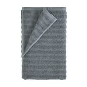 Mainstays Performance Cotton Bath Sheet, Oversized Super Soft Quick Dry Fade Resistant, Textured Grey