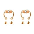 thumbnail image 1 of (2-Pack) Nose Ring Stainless Steel Nose Cuffs Dangling Nose Ring Nose Jewelry Nose Ring Summer Jewelry Clip on Nose Rings for Women Non Piercing Nose Rings Nose Ring Chain, 1 of 3