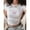 White, variant on SHITINN Casual Tops for Women Women's Summer Slogan Bow Detail Printed Round Neck Short Sleeve Casual T Shirt Cute Short Sleeve Tops for Women Women Tops Summer