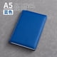 thumbnail image 1 of Xiao Hua Cuaderno de cuero de tapa dura a5, con compartimento de bolígrafo, encuadernado en cuero, muy adecuado para oficinas, trabajo, viajes, 100 páginas, 200 páginas (azul), 1 of 2