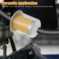 thumbnail image 3 of HLONK 3/8” Universal Fuel Filters Cars Trucks Motorcycles Industrial Universal Gas Powered Engine Inline Fuel Line (5 Pack), 3 of 7