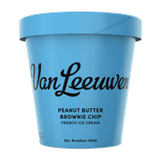 Van Leeuwen Peanut Butter Brownie Chip Ice Cream, 2/3 Cup (119G), 2.5 Servings, 14 oz