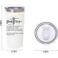thumbnail image 3 of Mother Gifts - Christmas Gifts for Mom - Gifts for Mom from Daughter Son, Mothers Day Birthday Gifts - Mom Gifts for Women - 20 oz Stainless Steel Insulated Travel Tumbler, 3 of 3