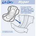 thumbnail image 3 of Inserto de almohadilla LivDry para incontinencia de alta absorción Hyper 1600, 3 of 8