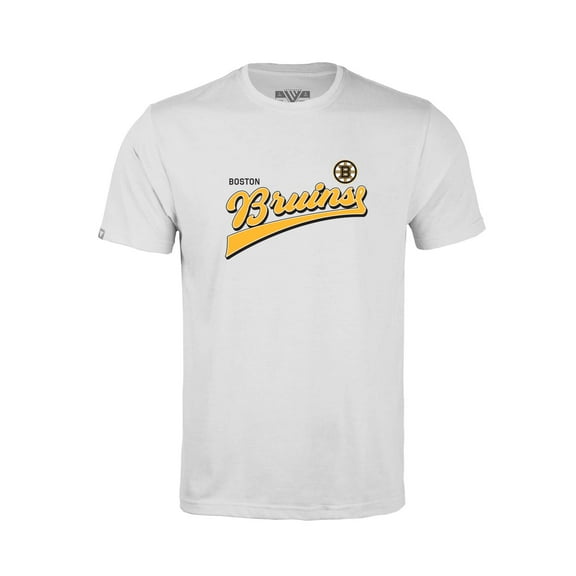 Youth Levelwear White Boston Bruins Little Richmond Retro Script T-Shirt