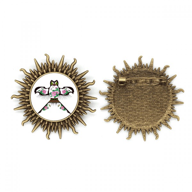 La cultura china tradicional patrón de kite Pin de gancho de metal vintage con forma de sol Unbranded M