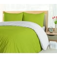 thumbnail image 5 of Ambesonne Lime Green Duvet Cover Set, Blurry Pastel Colors, Queen, Apple Green, 5 of 6