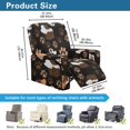 thumbnail image 4 of Jiueut Dog Paw Cow Pattern Recliner Cover, Anti Slip Couch Protection Soft Recliner Chair Covers with Storage Pockets, 4 of 7