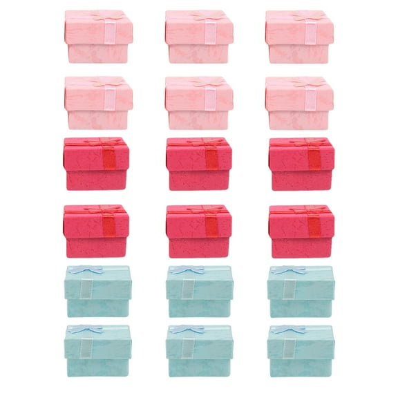36pcs Paper Necklace Boxes Jewelry Gift Box Jewelry Boxes Gift Cases with Ribbon Bowknot for Earring Jewelry Rings Pendant Bracelet Wedding Party ( Multi Color )